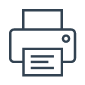 Print quick link icon hover state