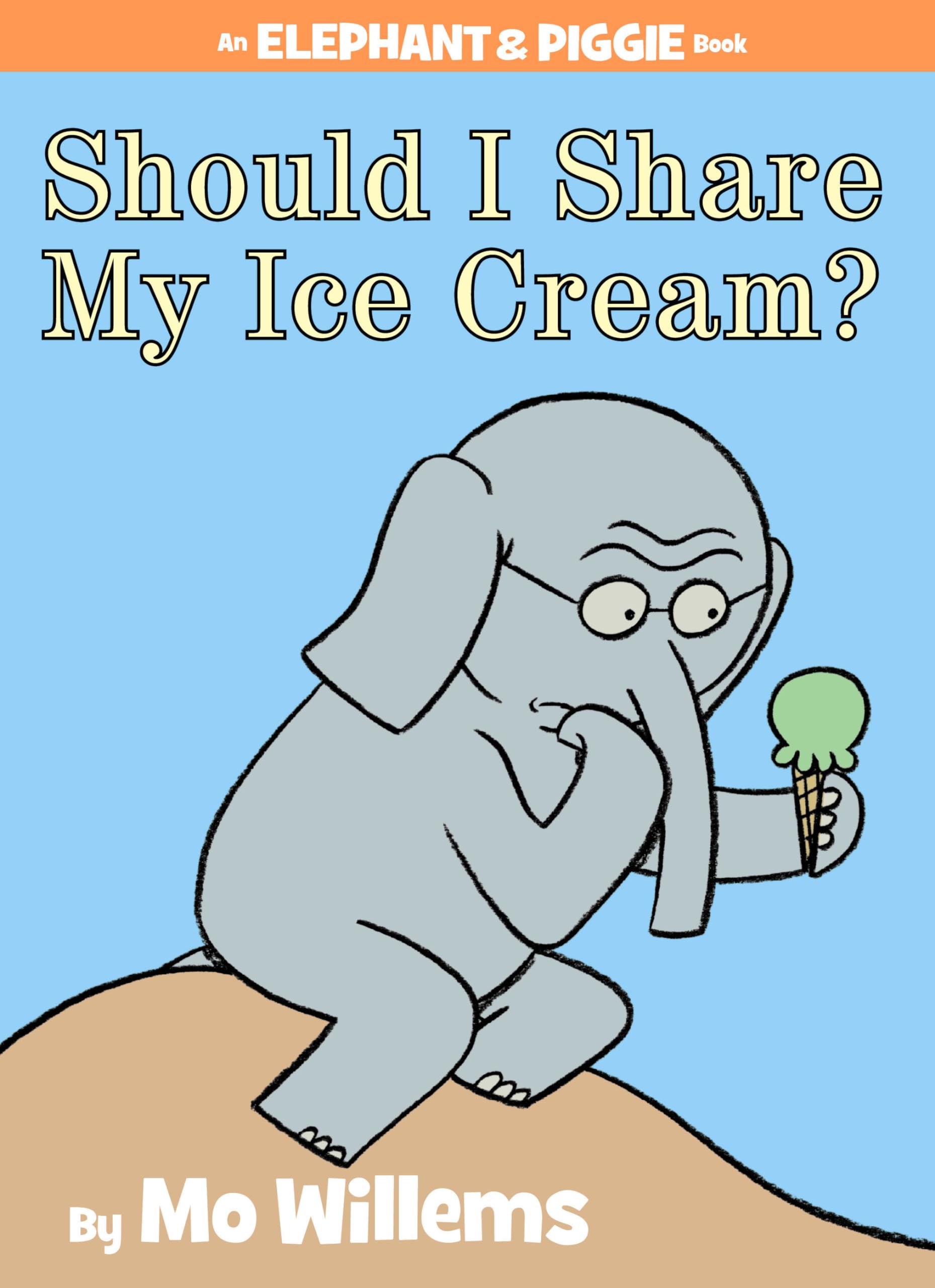 title with illustrated elephant and ice cream cone