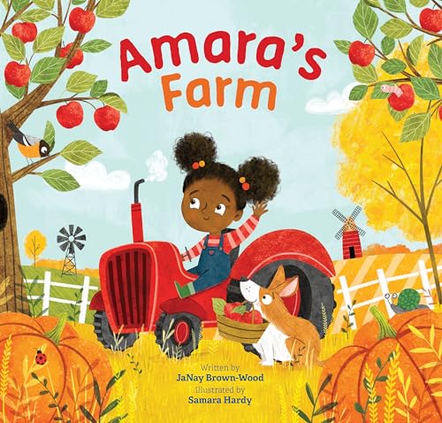 cover with title and author and illustration of a Black girl on a tractor